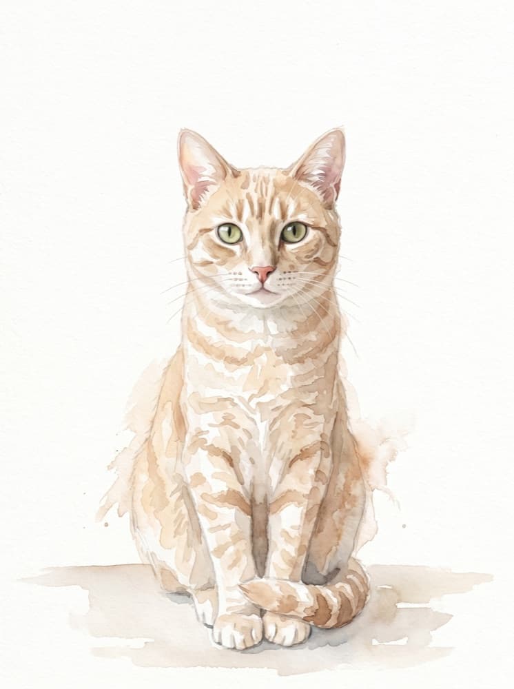 Cleo as Fine-art Watercolour